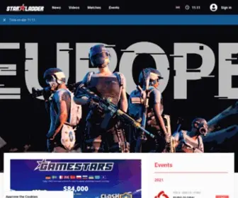 Starladder.com(Main page) Screenshot