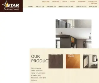 Starlaminates.com(Laminate Manufacturers) Screenshot