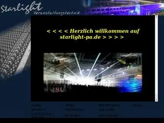 Starlight-PA.de(   STARLIGHT   VERANSTALTUNGSTECHNIK     ) Screenshot