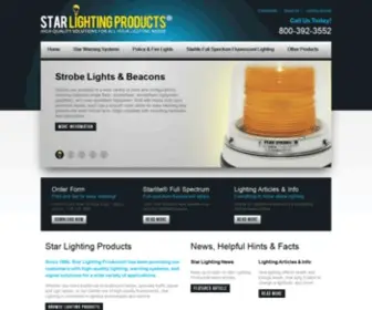 Starlightingproducts.com(Star Signal Warning Systems Lights) Screenshot