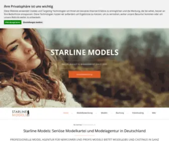 Starline-Models.de(Modelagentur, Modeljobs, Modelkartei, Modelcasting, Modelbewerbung) Screenshot