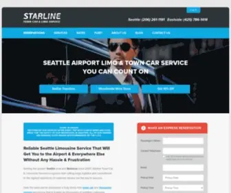 Starlinetowncar.com(Reliable Seattle Airport Limo Service) Screenshot