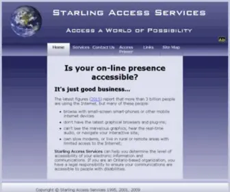 Starlingweb.com(Starling Access Services) Screenshot