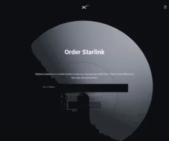 Starlink.com(SpaceX Starlink) Screenshot