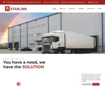 Starlinklogistics.com(Starlink Logistics Pvt Ltd) Screenshot
