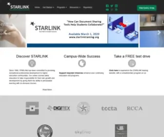 Starlinktraining.org(Professional Development for Higher Education) Screenshot