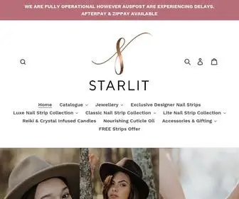 Starlit.com.au(Browse our exciting range of 100% real Nail Polish Strips) Screenshot
