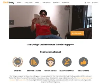 Starliving.com.sg(STAR Living Furniture Store) Screenshot