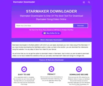 Starmakerdownloader.net(Starmaker Downloader) Screenshot