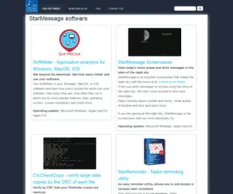 Starmessagesoftware.com(Screensaver, Application analytics) Screenshot