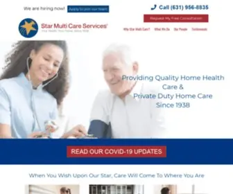 Starmulticare.com(Home Health Care in Long Island NY by Star Multi Care) Screenshot