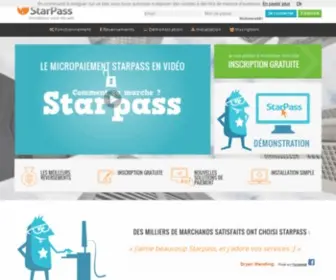Starpass.fr(Micropaiement StarPass) Screenshot