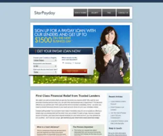 Starpayday.com(Payday Loans) Screenshot