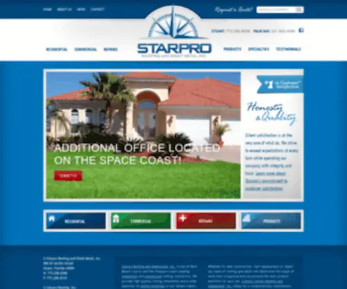 Starproroofing.com(Starpro Roofing of Stuart) Screenshot