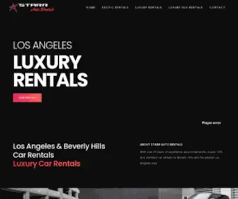 Starrautorentals.com(Luxury Auto Rentals in Los Angeles) Screenshot