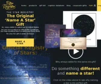 Starregister.com(Name a star with Star Register and buy a star) Screenshot