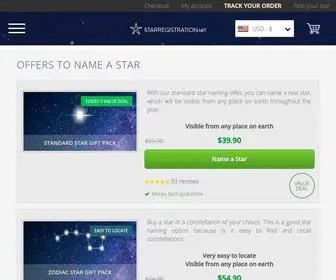 Starregistration.net(Buy a Star) Screenshot
