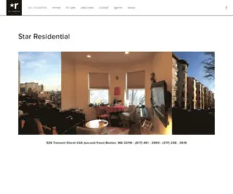 Starresidentialboston.com(Star residential) Screenshot