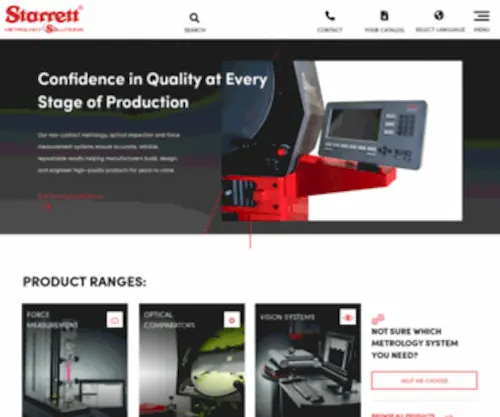 Starrett-Metrology.co.uk(Starrett Metrology) Screenshot