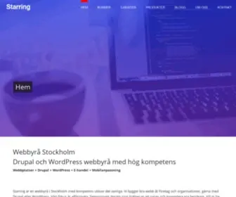 Starring.se(WordPress & Drupal webbyrå i Stockholm) Screenshot