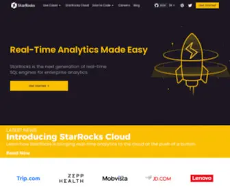 Starrocks.com(Next-Gen Sub-second MPP database) Screenshot