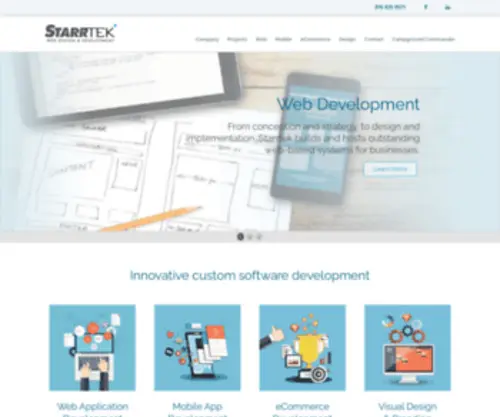 Starrtek.com(Starrtek Software Development) Screenshot