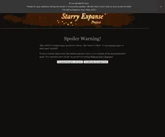 Starryexpanse.com(The Starry Expanse Project) Screenshot