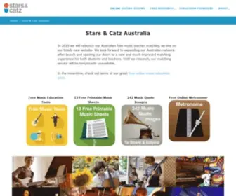 Starsandcatz.com.au(Music Lessons & Learning Tools) Screenshot