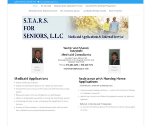 Starsforseniors.com(Stars For Seniors Medicaid Application and Referral Service) Screenshot