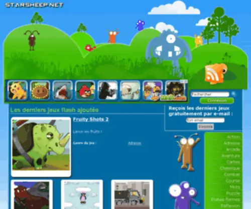 Starsheep.net(Jeux flash et jeux en ligne gratuit sur internet) Screenshot