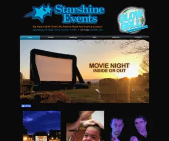 Starshineevents.com(Outdoor Movie) Screenshot