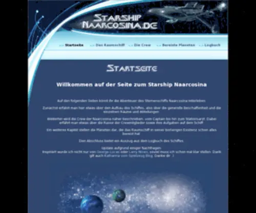 Starship-Naarcosina.de(Starship Naarcosina) Screenshot