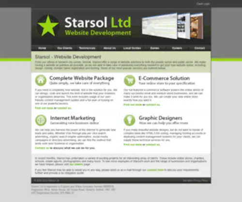 Starsol.com(Website Development and Marketing) Screenshot