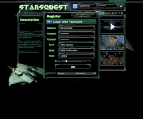 Starsquest.co.uk(StarsQuest Free Strategy MMO Online) Screenshot