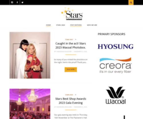 Starsunderlinesbestshopawards.com(The Oscars of the Lingerie Industry) Screenshot