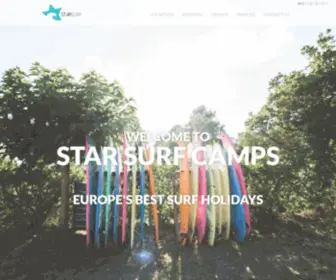 Starsurfcamps.com(Learn to surf in Europe's best surf camps) Screenshot
