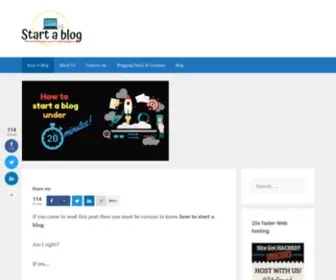 Startablog.in(Start a blog) Screenshot