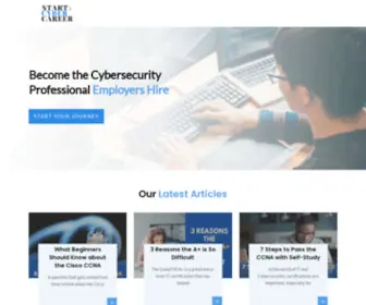 Startacybercareer.com(Start a Cybersecurity Career) Screenshot