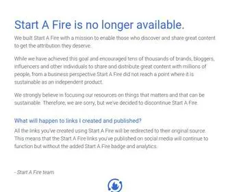 Startafire.com(Start A Fire) Screenshot