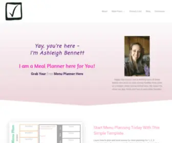 Startamenuplan.com(Start a Menu Plan) Screenshot