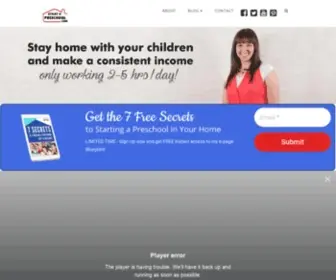 Startapreschool.com(7 Steps to Start A Preschool in your Home by Joy Anderson) Screenshot