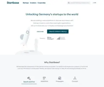 Startbase.de(Unlocking Germany’s startups to the world) Screenshot