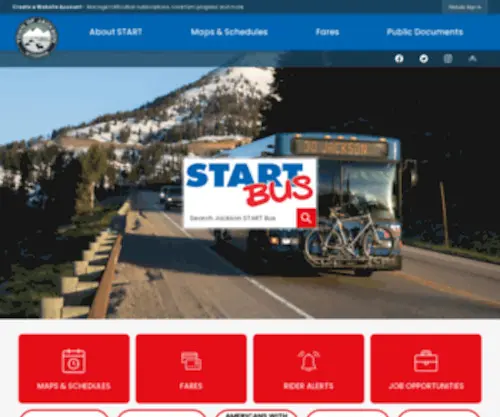 Startbus.com(Jackson has an excellent public bus system called START (Southern Teton Area Rapid Transit)) Screenshot