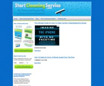 Startcleaningservice.com(Learn How to Start a Cleaning Service) Screenshot