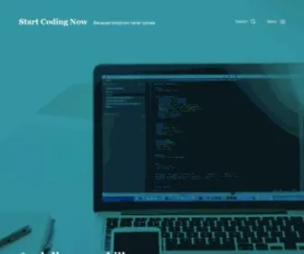 Startcodingnow.com(Because tomorrow never comes) Screenshot