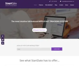 Startdate.ca(Best Online Applicant Tracking Software) Screenshot