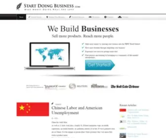 Startdoingbusiness.com(THE home for learning how to start your own business successfully) Screenshot