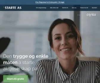 Starte-AS.no(Start aksjeselskap gratis) Screenshot