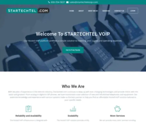 Startechtelvoip.com(Hosted VoIP Phone Service) Screenshot