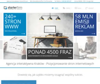 Starterfirm.pl(Agencja interaktywna Kraków) Screenshot